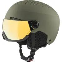 Alpina Casque de Ski Alpina Arber Visor Q Lite Olive Matt-58 - 62 cm