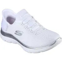 SKECHERS Baskets basses 'Summits- Diamond Dream' argent / blanc