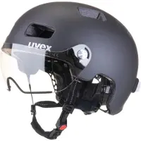 Uvex rush visor casque de vélo, Couleur:dark silver mat, Taille:55-58