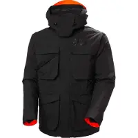 Helly Hansen - Veste de ski imperméable et isolante en Primaloft Black Eco - ULLR D Heritage Long Jacket Black - Taille S - Noir
