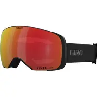 Giro Comp Ski Goggles - Snowboard Goggles pour hommes et femmes - Sangle d'indicateur noir / blanc avec des lentilles infrarouges vives braise