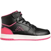 Kappa Baskets montantes enfant LOGO RERNAL MD EV KID filles - Noir - 32