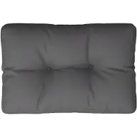 vidaXL Coussin de palette anthracite 60x40x12 cm tissu