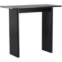 Ebuy24 Vail table de bar 60x120 cm noir.