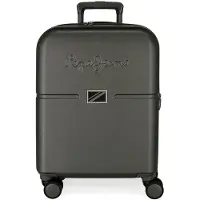 Joumma Bags Valise de voyage ABS PEPE JEANS ACCENT Antracita, 55x40x20cm, 37L, 7698631 (petit exemplaire)