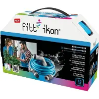 IDROWEB [FITTIKON10BLAUW] Ikon Tuyau d'arrosage extensible - 10 m (bleu)