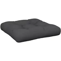 vidaXL Coussin de palette noir 58x58x10 cm tissu