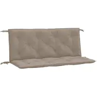 vidaXL Coussins de banc jardin lot de 2 taupe 120x50x7 cm tissu Oxford