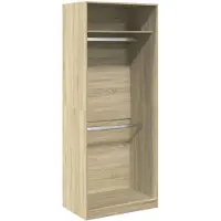 vidaXL Garde-robe chêne sonoma 80x50x200 cm bois d'ingénierie