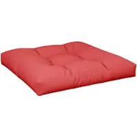 vidaXL Coussin de palette rouge 70x70x12 cm tissu