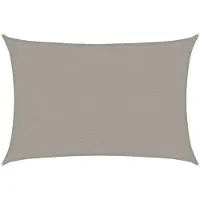 vidaXL Voile d'ombrage 160 g/m² rectangulaire gris clair 2x2,5 m PEHD