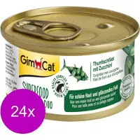 GimCat Superfood ShinyCat Duo - Boîte - Filet de thon courgette