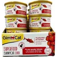 GimCat Superfood ShinyCat Duo - Boîte - Filet de thon et tomate