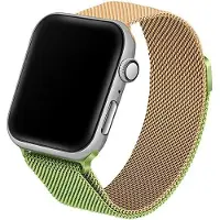 Beline Apple Watch Steel42/44/45/49Mm Green/Gold Strap