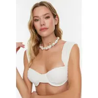 Trendyol Hauts de bikini blanc naturel