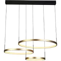 Searchlight Grace LED Multi Pendant - Black & Gold