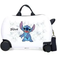 Disney Trolley-Koffer Ride On Stitch Weiss