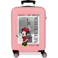 Disney pour femme. 3671727 Valise cabine Minnie New York 55 cm rose (OSFA), Casuel, ABS/Polycarbonate