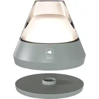 Leonardo Salerno Akku Tischleuchte Grau RGB 76032