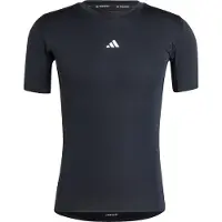 Adidas T-Shirt fonctionnel 'Techfit Compression' noir / blanc