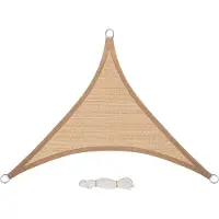 OEM Toile d'ombrage triangulaire - Protection solaire - Pergola - Toile anti-UV - Marron - 4,2 x 4,2 x 6 m