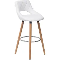 OEM Tabouret de bar blanc de style cottage avec dossier