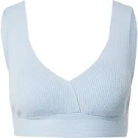 ABOUT YOU x Laura Giurcanu Tops en tricot 'Janine' bleu clair