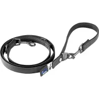 Curli Laisse en cuir Apple Noir S
