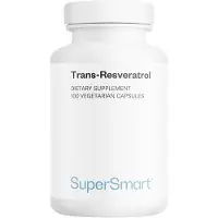 SuperSmart Trans-Resveratrol Dietary Supplement - 100 Gél. Vég.