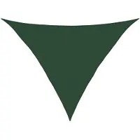 vidaXL Voile d'ombrage 160 g/m² vert foncé 5x5x6 m HDPE