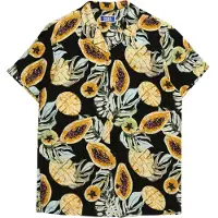 Jack & Jones Junior Chemise 'Luke Tampa' jaune / vert foncé / orange / noir