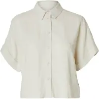 Selected Chemisier 'Viva' gris clair