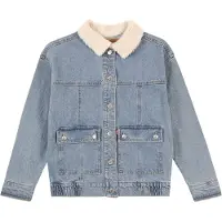 Levi's Veste enfant LVG DENIM JACKET W/ SHERPA COL filles - Bleu - 12 ans