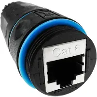 Techly Adaptateur de genre pour câble RJ-45 IWP-MD C6-IP68T Noir