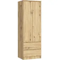 Akord Garde-robe Stjärna S60 2D 2SD Chêne Artisan - Rangement Moderne et Durable