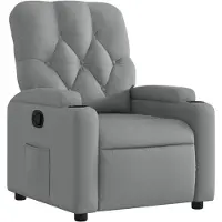 vidaXL Fauteuil relax gris clair Tissu