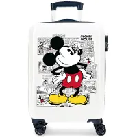 Disney pour fille. 2231721 Valise Comic Cabin blanche -38x55x20cm (OSFA), Casuel, ABS/Polycarbonate, Cabine, mode enfantine