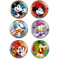 Egan Assiettes à Dessert Mickey Mouse 6 Unités