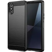 Screen Guard Professional Couverture souple carbone brossé (Sony Xperia 10 VI), Coque pour téléphone portable, Noir