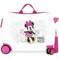 Disney unisex pour enfant. 4689864 Valise pour enfants 2 Roues Multidirectionnelle Enjoy the Day blanc -38x50x20cm (OSFA), Casuel, ABS/