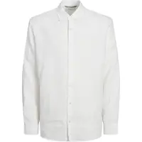 Jack & Jones Wrence Linen Long Sleeve Shirt Blanc M Homme
