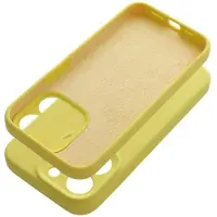 OEM SILICONE 2mm Étui pour téléphone portable adapté à IPHONE 16 Pro Max jaune
