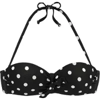 LASCANA Hauts de bikini noir / blanc