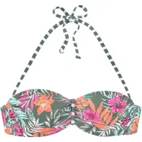 Venice beach Hauts de bikini vert pastel / orange / rose / blanc