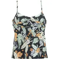 Sunseeker Haut de tankini vert gazon / orange clair / noir