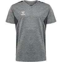 Hummel T-Shirt fonctionnel 'Authentic' anthracite / gris chiné / blanc