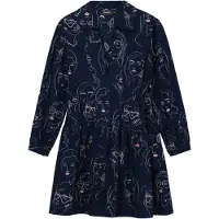 Desigual Robe-chemise bleu / mélange de couleurs