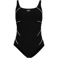 Arena Maillot de bain modelant 'SHAPEWAR JEWEL LOW C-CUP' noir / blanc