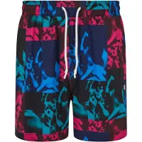 K1x Shorts de bain bleu cyan / bleu clair / bleu foncé / rose