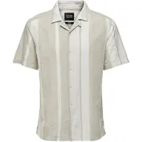Only & Sons Chemise 'Caiden' kaki / blanc